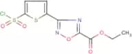 ethyl 3-[5-(chlorosulphonyl)-2-thienyl]-1,2,4-oxadiazole-5-carboxylate