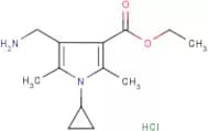 Ethyl 4-(aminomethyl)-1-cyclopropyl-2,5-dimethyl-1H-pyrrole-3-carboxylate hydrochloride