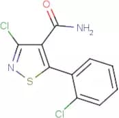 3-chloro-5-(2-chlorophenyl)isothiazole-4-carboxamide