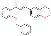 1-[2-(benzyloxy)phenyl]-3-(2,3-dihydro-1,4-benzodioxin-6-yl)prop-2-en-1-one