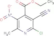 ethyl 2-chloro-3-cyano-6-methyl-5-nitroisonicotinate