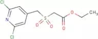 Ethyl 2-{[(2,6-dichloro-4-pyridyl)methyl]sulphonyl}acetate