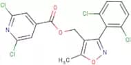 [3-(2,6-dichlorophenyl)-5-methylisoxazol-4-yl]methyl 2,6-dichloroisonicotinate