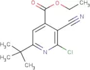 ethyl 6-(tert-butyl)-2-chloro-3-cyanoisonicotinate