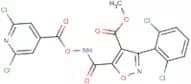 methyl 3-(2,6-dichlorophenyl)-5-[({[(2,6-dichloro-4-pyridyl)carbonyl]oxy}amino)carbonyl]isoxazole-…