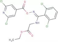 ethyl 2-{[{[(2,6-dichloroisonicotinoyl)oxy]imino}(2,6-dichlorophenyl)methyl]amino}acetate