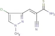 3-(4-chloro-1-methyl-1H-pyrazol-3-yl)-2-cyanoprop-2-enethioamide