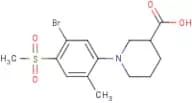 1-[5-Bromo-2-methyl-4-(methylsulphonyl)phenyl]piperidine-3-carboxylic acid