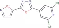 2,6-Dichloro-4-[5-(1,2-oxazol-5-yl)-1,3,4-oxadiazol-2-yl]pyridine