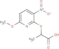 2-[(6-Methoxy-3-nitropyridin-2-yl)thio]propanoic acid