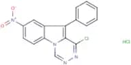 1-chloro-8-nitro-10-phenyl[1,2,4]triazino[4,5-a]indole hydrochloride