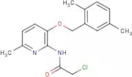 2-chloro-N-{3-[(2,5-dimethylbenzyl)oxy]-6-methylpyridin-2-yl}acetamide