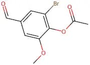2-Bromo-4-formyl-6-methoxyphenyl acetate