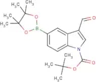 3-Formylindole-5-boronic acid pinacol ester, N-BOC protected
