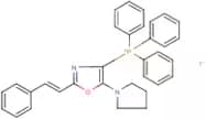 (2-Styryl-5-tetrahydro-1H-pyrrol-1-yl-1,3-oxazol-4-yl)(triphenyl)phosphonium iodide