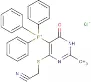 {4-[(cyanomethyl)thio]-2-methyl-6-oxo-1,6-dihydropyrimidin-5-yl}(triphenyl)phosphonium chloride