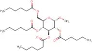 3,5-bis(hexanoyloxy)-2-[(hexanoyloxy)methyl]-6-methoxytetrahydro-2H-pyran-4-yl hexanoate