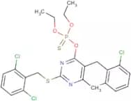 O-{5-(2,6-dichlorobenzyl)-2-[(2,6-dichlorobenzyl)thio]-6-methylpyrimidin-4-yl} O,O-diethyl phospho…