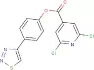 4-(1,2,3-thiadiazol-4-yl)phenyl 2,6-dichloroisonicotinate
