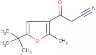 3-[5-(tert-butyl)-2-methyl-3-furyl]-3-oxopropanenitrile