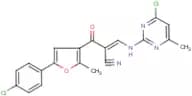 3-[(4-chloro-6-methylpyrimidin-2-yl)amino]-2-{[5-(4-chlorophenyl)-2-methyl-3-furyl]carbonyl}acrylo…
