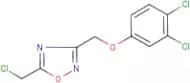 5-(chloromethyl)-3-[(3,4-dichlorophenoxy)methyl]-1,2,4-oxadiazole