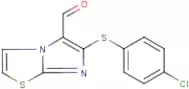 6-[(4-Chlorophenyl)thio]imidazo[2,1-b][1,3]thiazole-5-carboxaldehyde