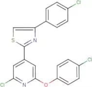 2-[2-chloro-6-(4-chlorophenoxy)-4-pyridyl]-4-(4-chlorophenyl)-1,3-thiazole