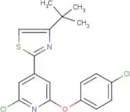 4-(tert-butyl)-2-[2-chloro-6-(4-chlorophenoxy)-4-pyridyl]-1,3-thiazole