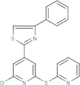 2-[2-chloro-6-(2-pyridylthio)-4-pyridyl]-4-phenyl-1,3-thiazole