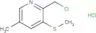 2-(Chloromethyl)-5-methyl-3-(methylthio)pyridine hydrochloride