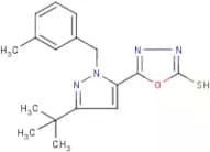 5-[3-(tert-Butyl)-1-(3-methylbenzyl)-1H-pyrazol-5-yl]-1,3,4-oxadiazole-2-thiol