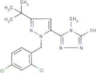 5-[3-(tert-Butyl)-1-(2,4-dichlorobenzyl)-1H-pyrazol-5-yl]-4-methyl-4H-1,2,4-triazole-3-thiol