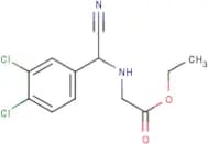 Ethyl 2-{[cyano(3,4-dichlorophenyl)methyl]amino}acetate