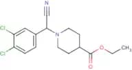 Ethyl 1-[cyano(3,4-dichlorophenyl)methyl]piperidine-4-carboxylate