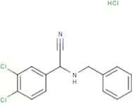 2-(Benzylamino)-2-(3,4-dichlorophenyl)acetonitrile hydrochloride