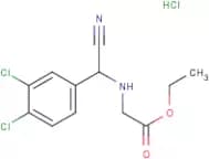 Ethyl 2-{[cyano(3,4-dichlorophenyl)methyl]amino}acetate hydrochloride
