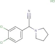 2-(3,4-Dichlorophenyl)-2-(pyrrolidin-1-yl)acetonitrile hydrochloride