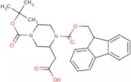 4-Boc-1-Fmoc-2-piperazineacetic acid