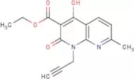 Ethyl 4-hydroxy-7-methyl-2-oxo-1-(prop-2-ynyl)-1,2-dihydro-1,8-naphthyridine-3-carboxylate