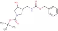 tert-Butyl 3-((((benzyloxy)carbonyl)amino)methyl)-4-hydroxypyrrolidine-1-carboxylate