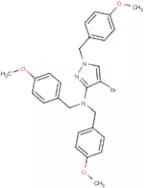 4-Bromo-N,N,1-tris[(4-methoxyphenyl)methyl]-1H-pyrazol-3-amine