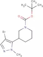 tert-Butyl 3-(4-bromo-1-methyl-1H-pyrazol-5-yl)piperidine-1-carboxylate