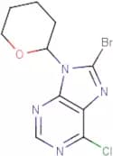 8-Bromo-6-chloro-9-(tetrahydro-2H-pyran-2-yl)-9H-purine