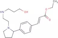 (E)-Ethyl 3-(4-(1-(2-((3-hydroxypropyl)amino)ethyl)pyrrolidin-2-yl)phenyl)acrylate