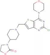 3-(1-((2-Chloro-4-morpholinothieno[3,2-d]pyrimidin-6-yl)methyl)piperidin-4-yl)oxazolidin-2-one