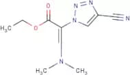 Ethyl 3-(dimethylamino)-2-(4-cyano-1H-1,2,3-triazol-1-yl)acrylate
