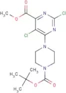 Methyl 6-{4-[(tert-butoxy)carbonyl]piperazin-1-yl}-2,5-dichloropyrimidine-4-carboxylate