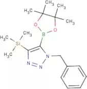1-Benzyl-5-(4,4,5,5-tetramethyl-1,3,2-dioxaborolan-2-yl)-4-(trimethylsilyl)-1H-1,2,3-triazole