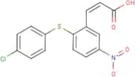 3-{2-[(4-Chlorophenyl)thio]-5-nitrophenyl}acrylic acid